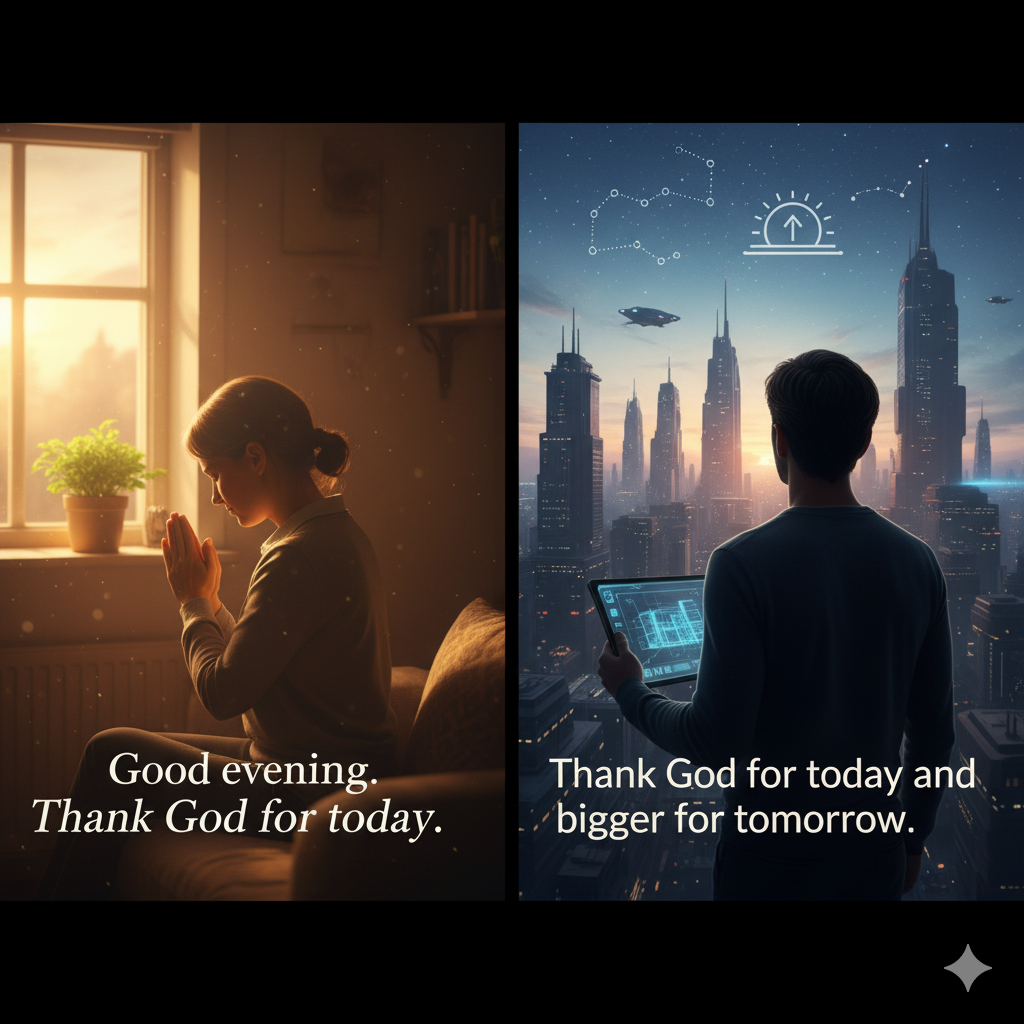Good evening prayer blessings image