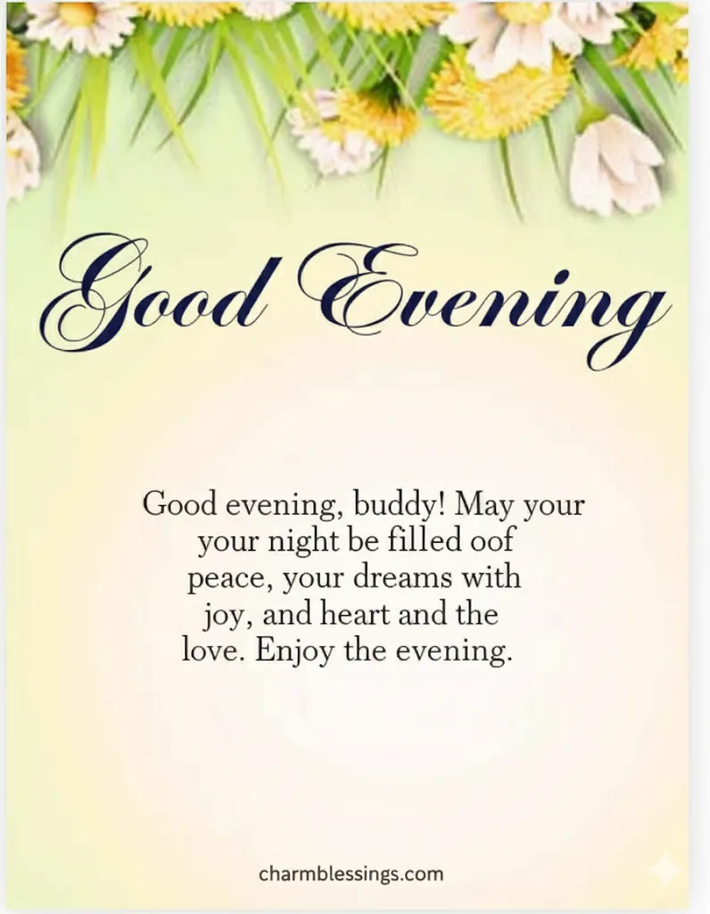 good evening blessings Image