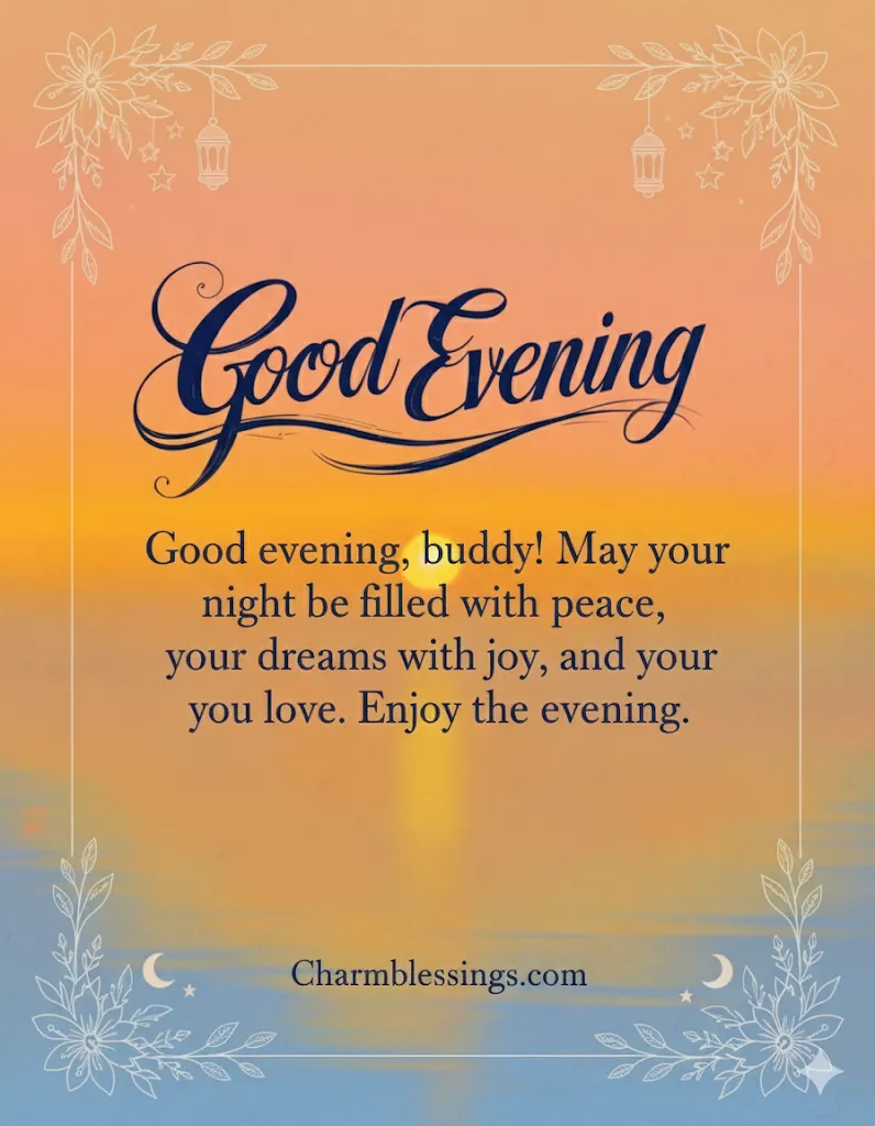 good evening blessings images