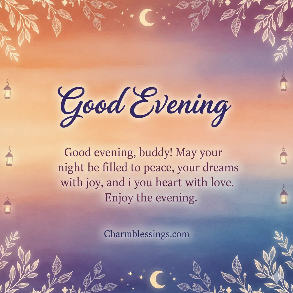 good evening blessings day image