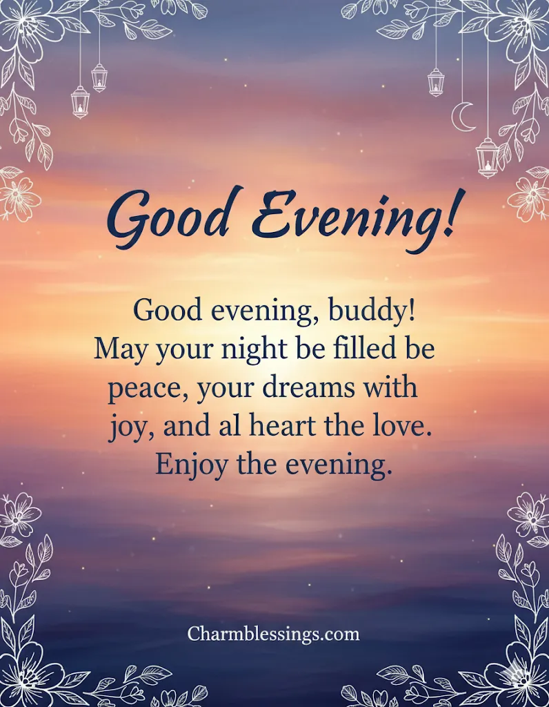 good evening blessings images