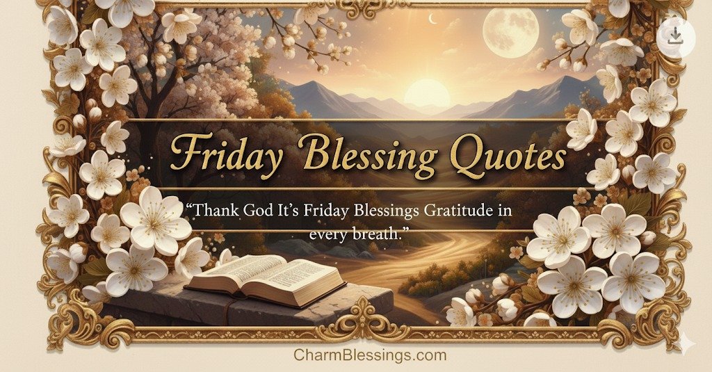 Friday Blessings Quotes image