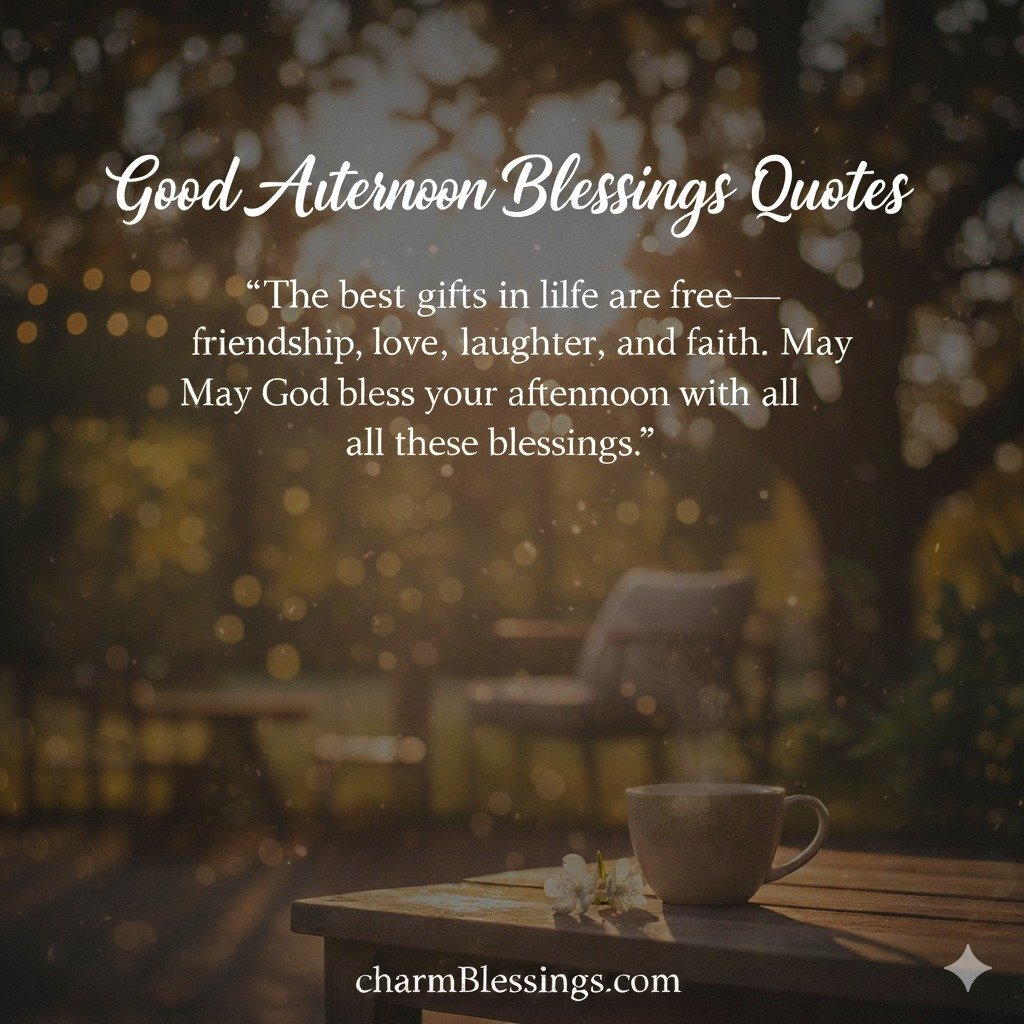 Good Afternoon Blessings Quotes