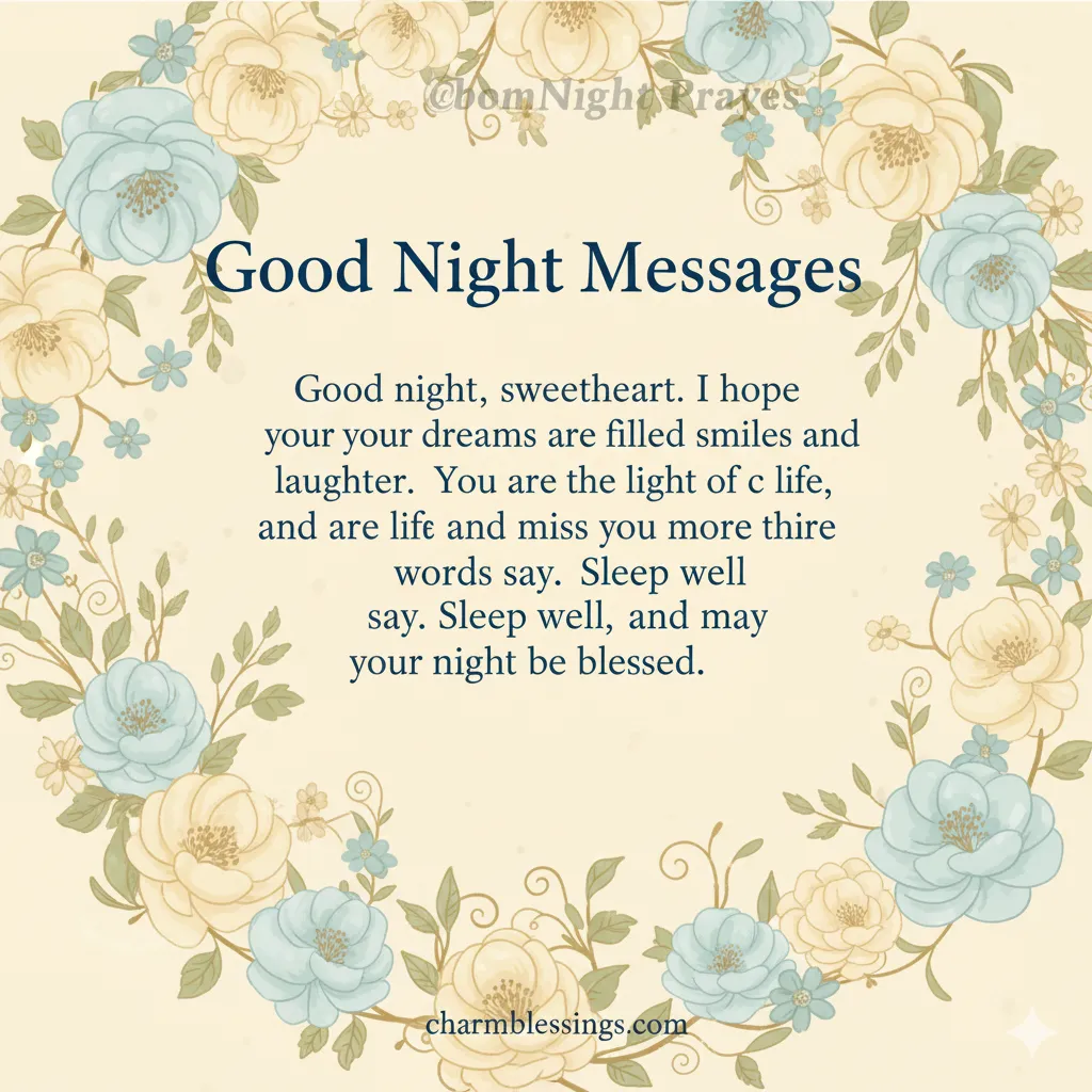 Good Night Messages images