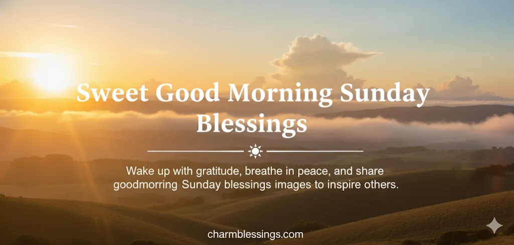 Sweet Good Morning Sunday Blessings
