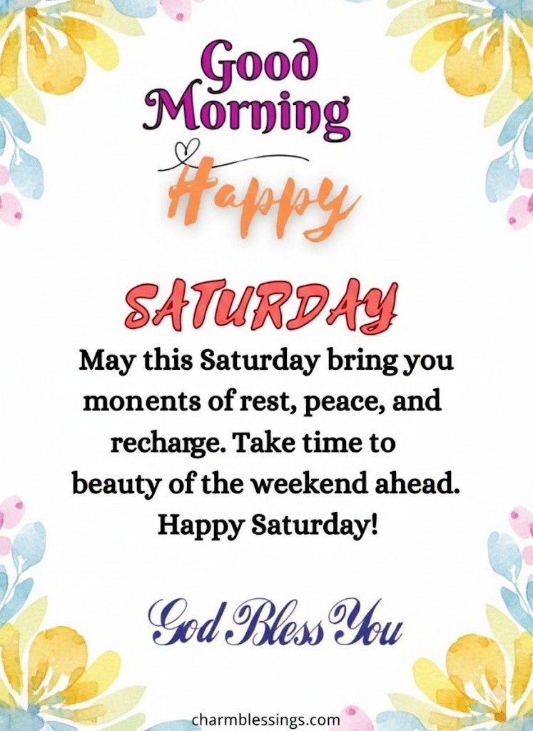 good morning happy saturday images
