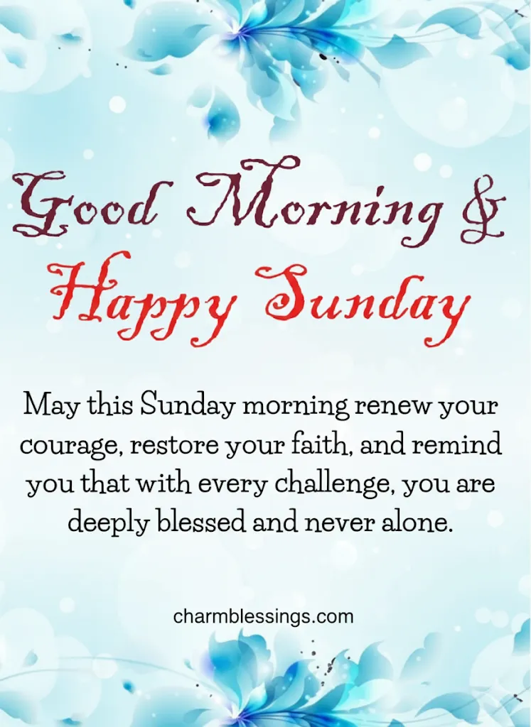 happy sunday good morning blessings image