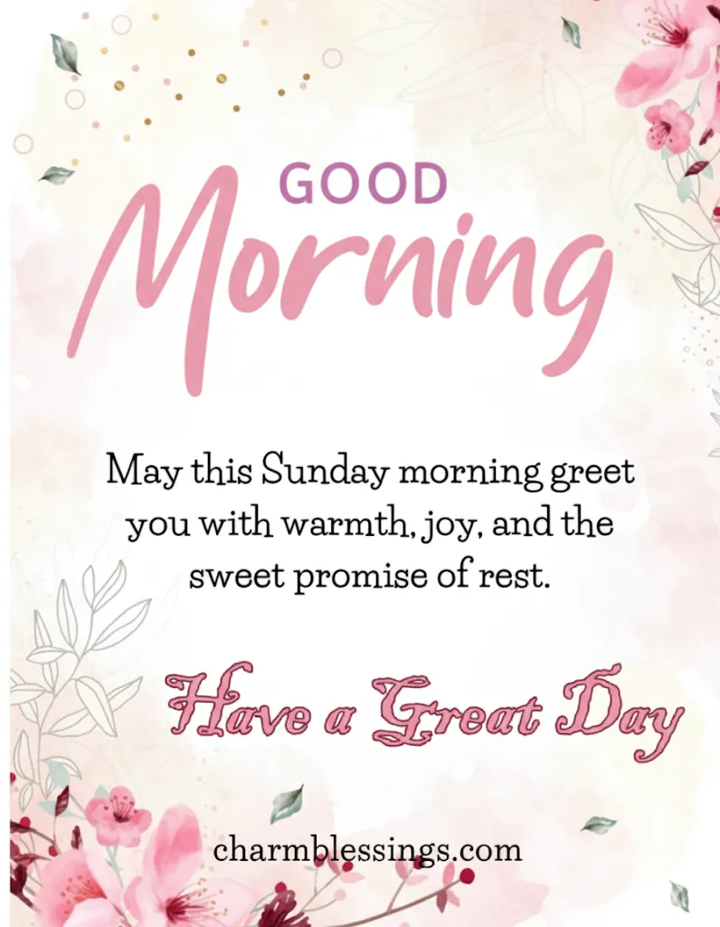 sunday morning greetings