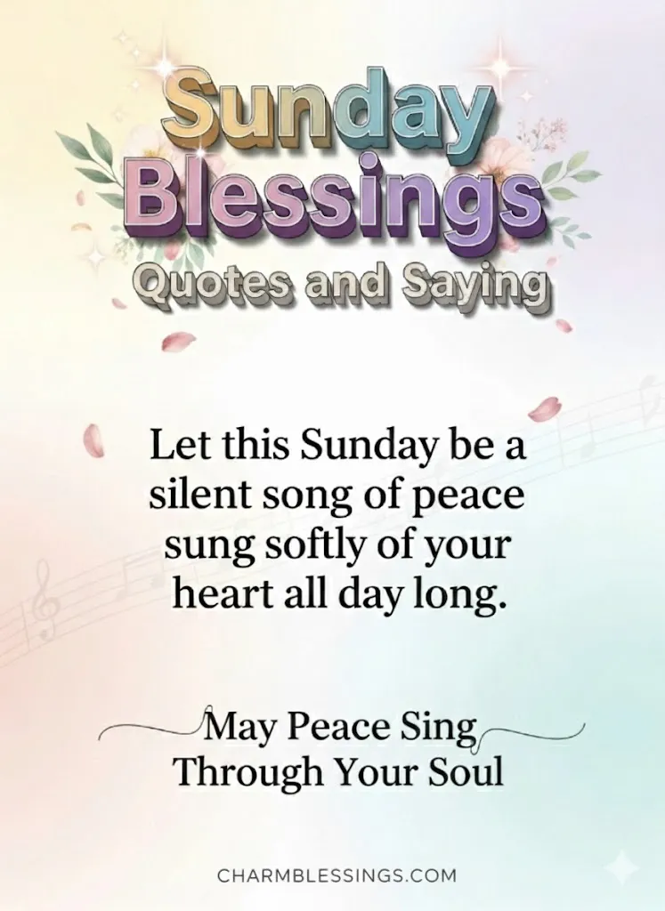 Sunday Blessings Quotes and Sayings