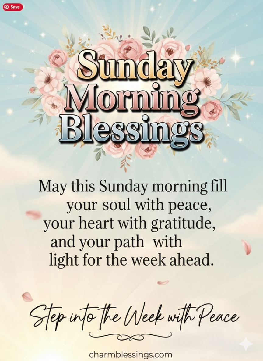 Sunday Morning Blessings