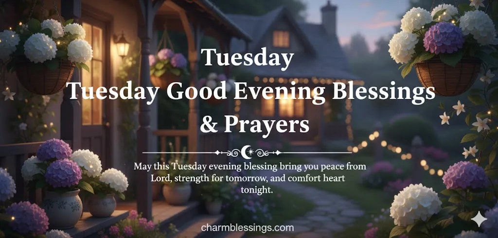 Tuesday Good Evening blessings & Prayers image