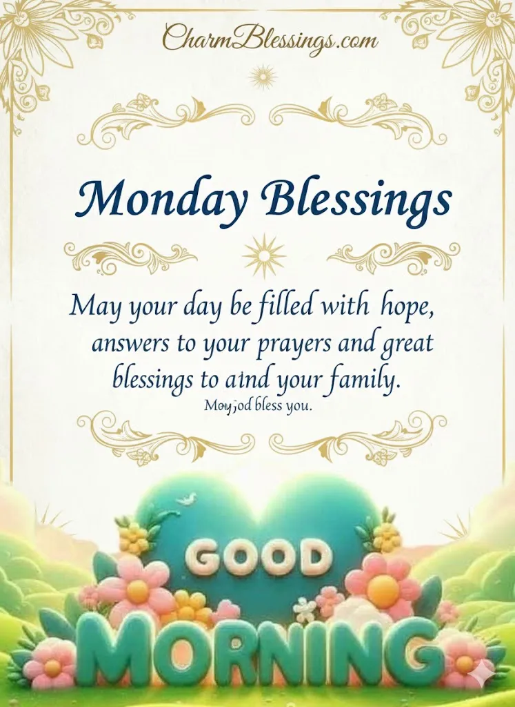 Inspirational Monday Blessings