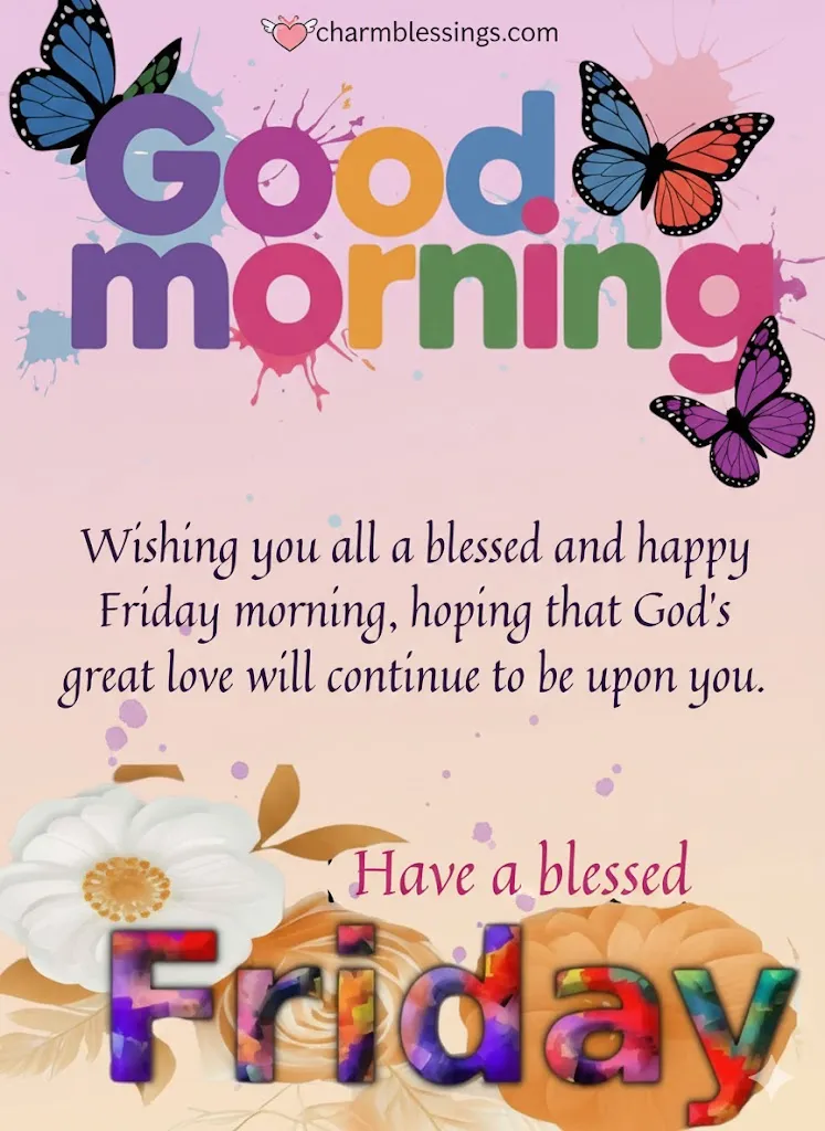Beautiful Friday Morning Blessings