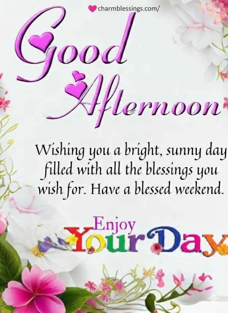 Friday Afternoon Blessings