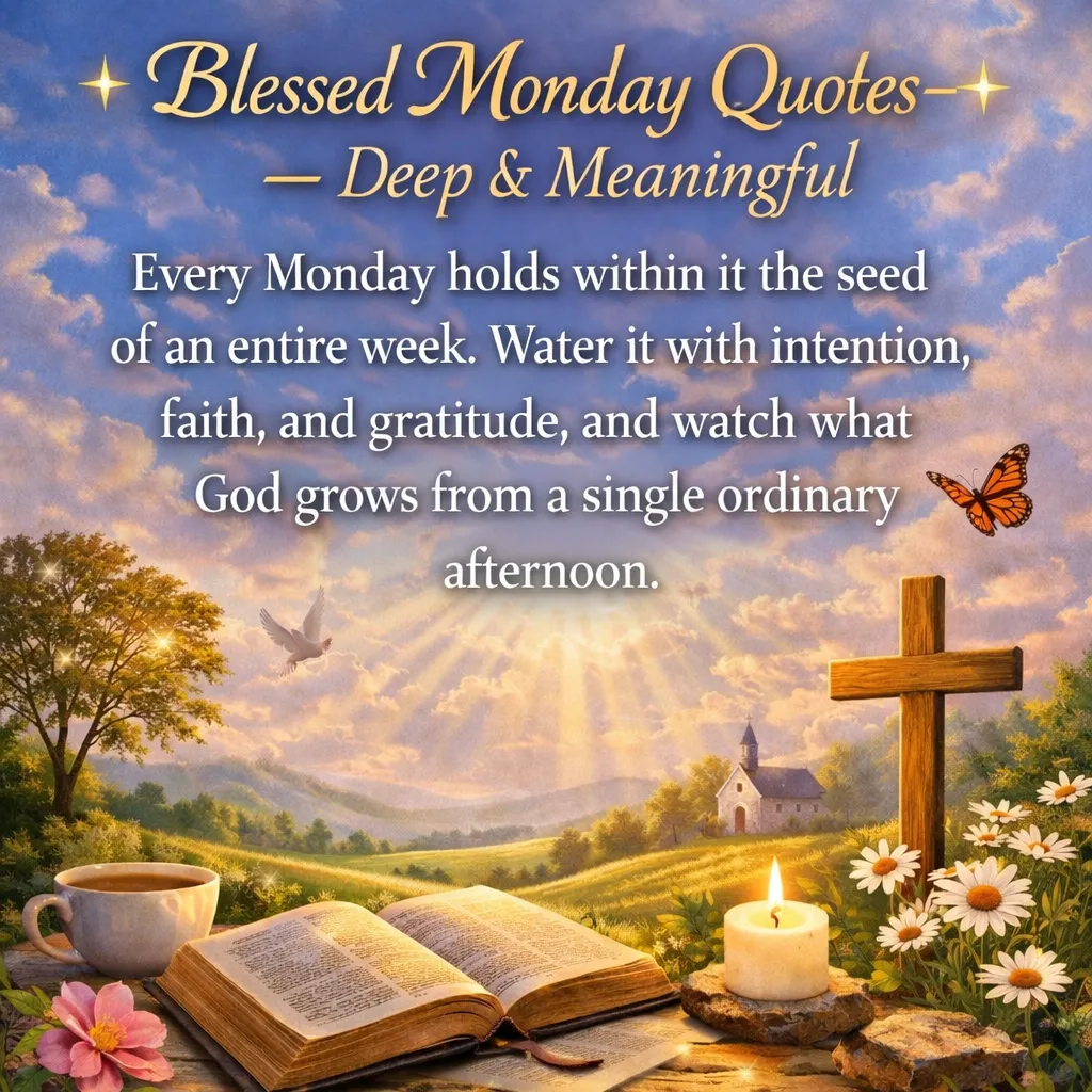 Blessed Monday Quotes Deep Meaningful charmblessings