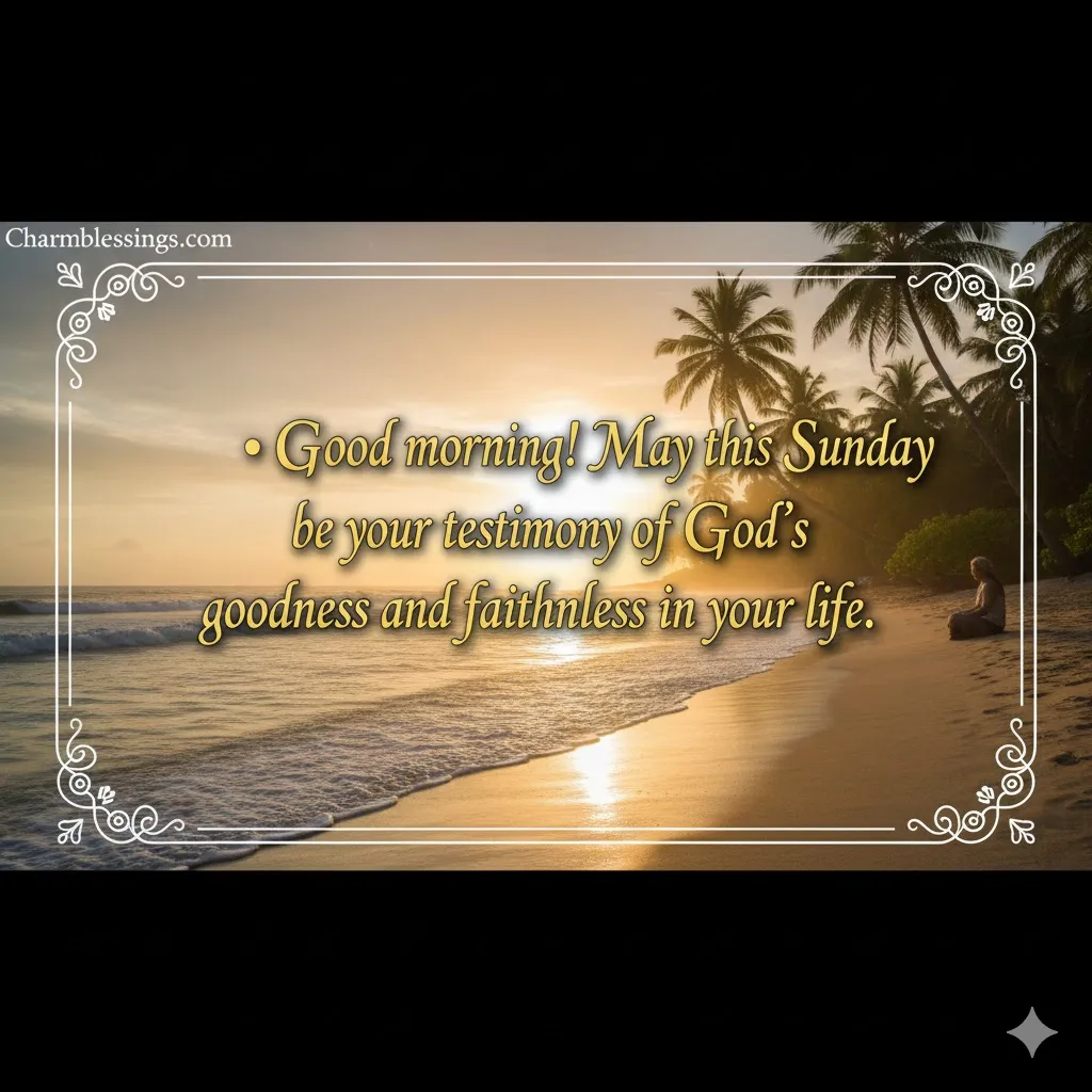 Good morning Sunday charmblessings