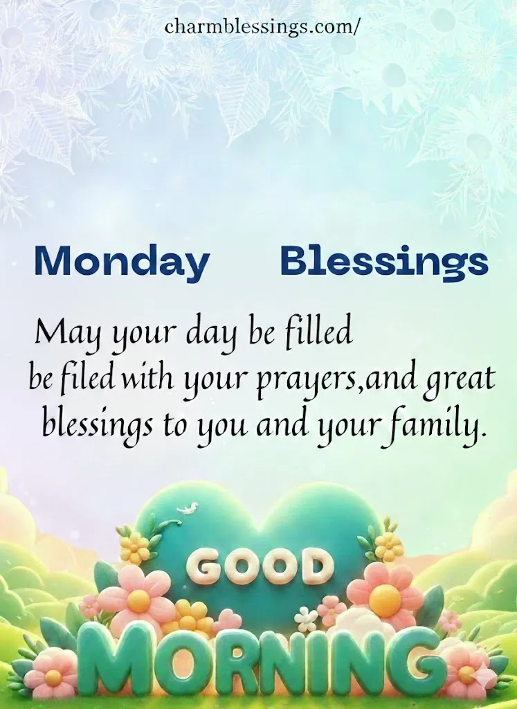 Inspirational Monday Blessings charmblessings