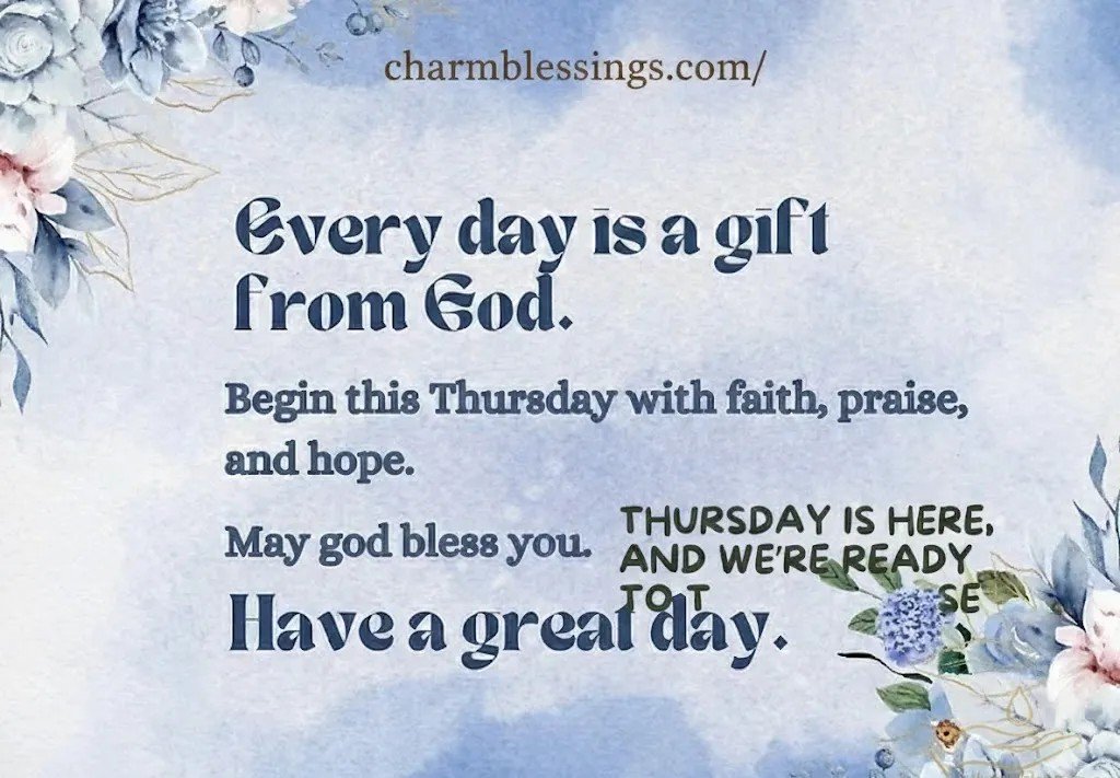 Joyful Thursday Morning Blessings & Prayers Charmblessings