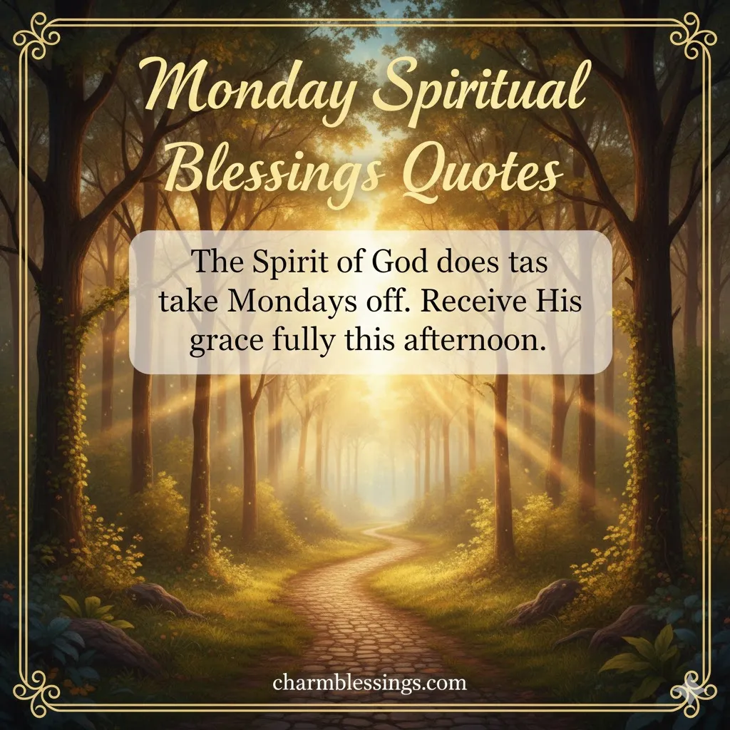 Monday Spiritual Blessings Quotes images charmblessings