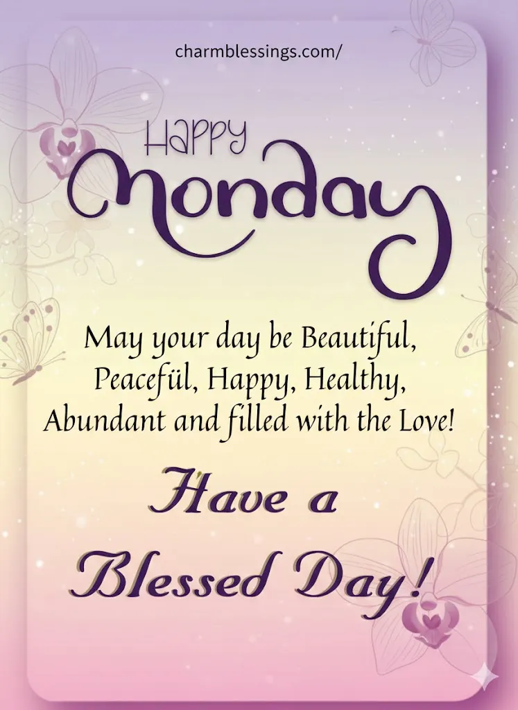 Short Monday Blessings Quotes charmblessings