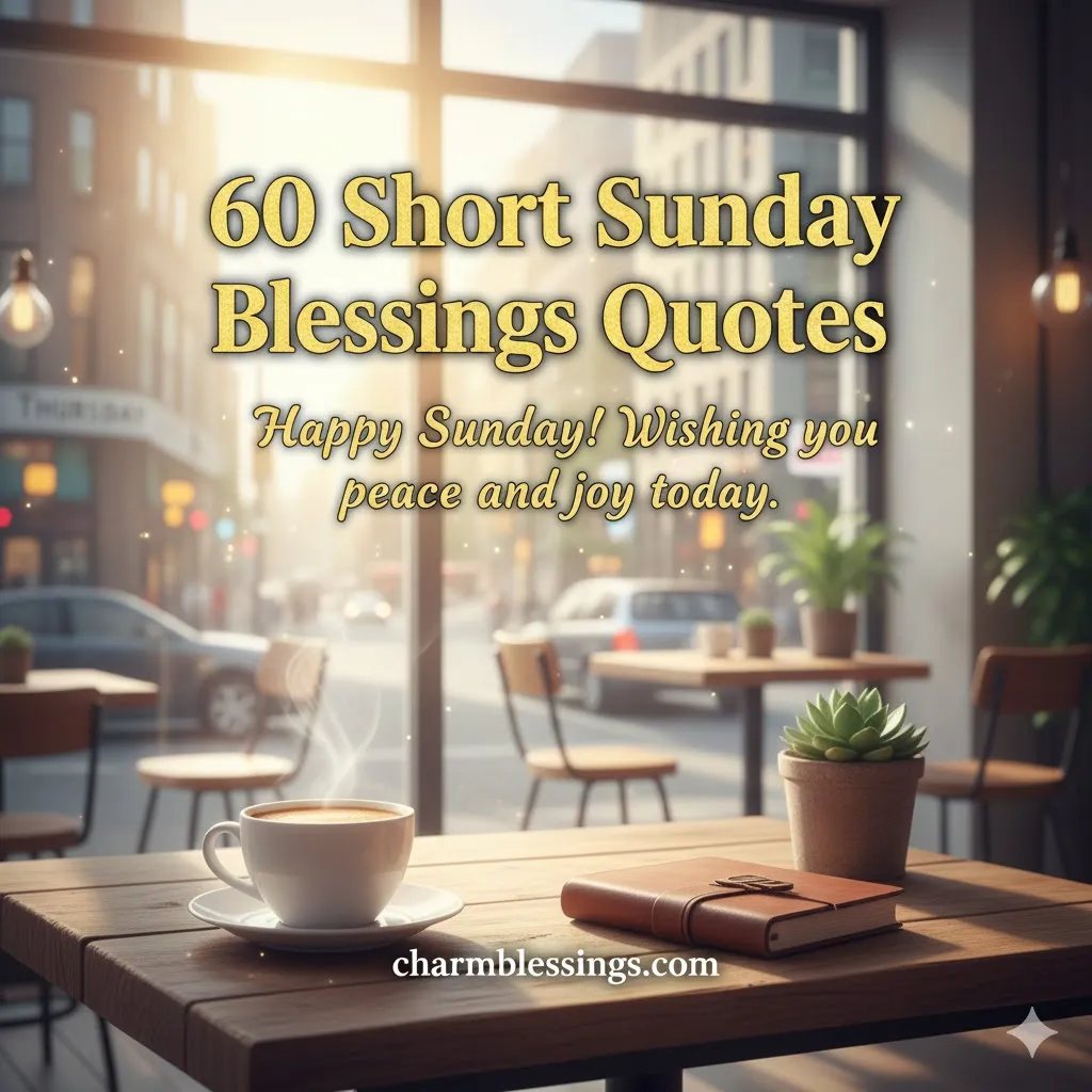 short sunday blessing quote image charmblessings