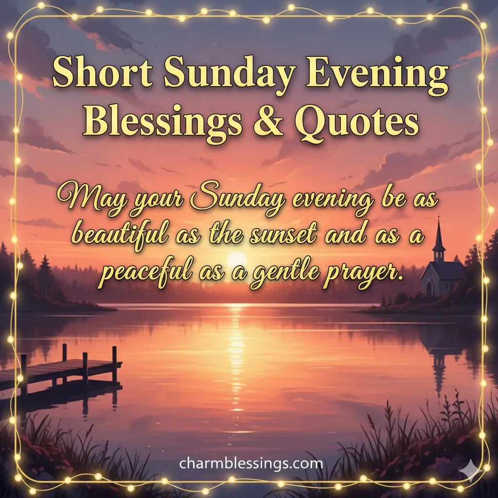 short sunday blessings prayers images