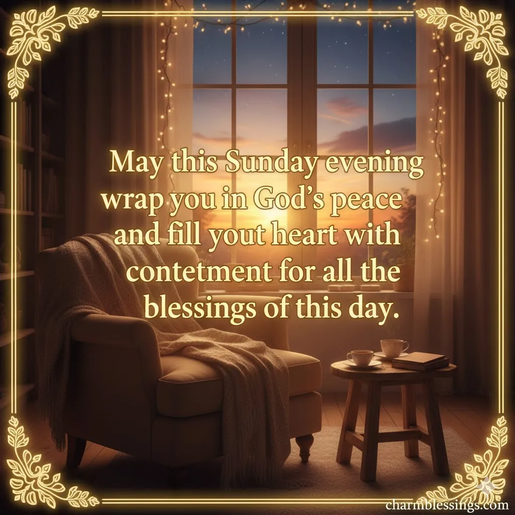 sunday evening blessings charmblessings