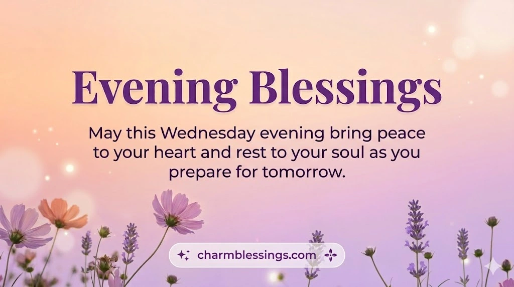 Evening Blessings wednesday image