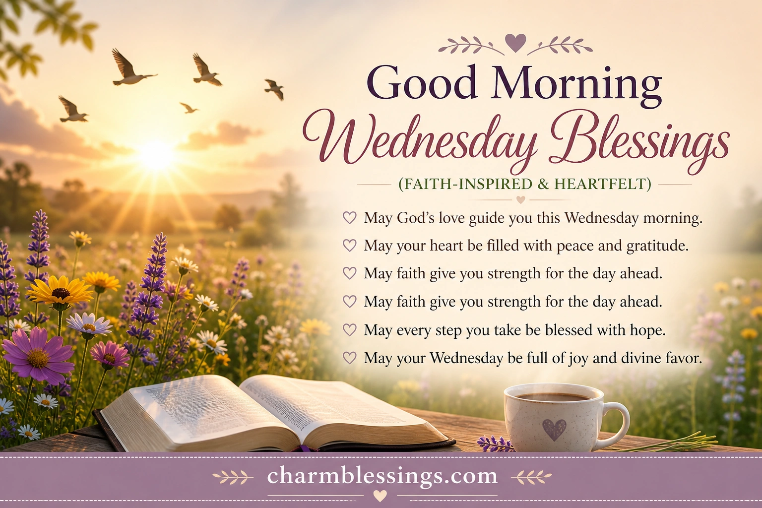 Good Morning Wednesday Blessings (Faith-Inspired & Heartfelt)