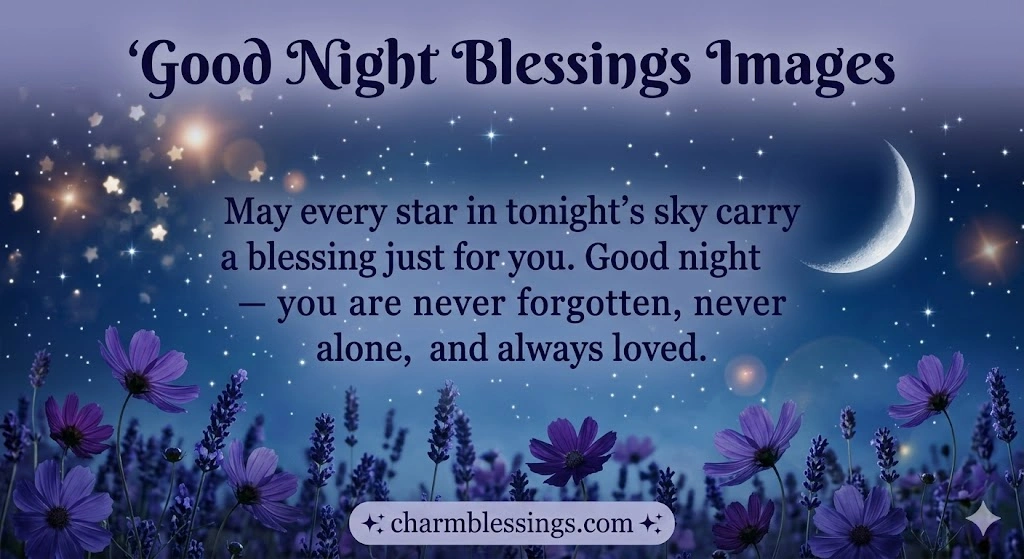 Good Night Blessings Images charmblessings.com