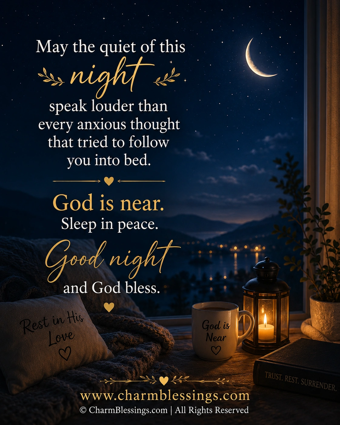Good night quotes image charmblessings
