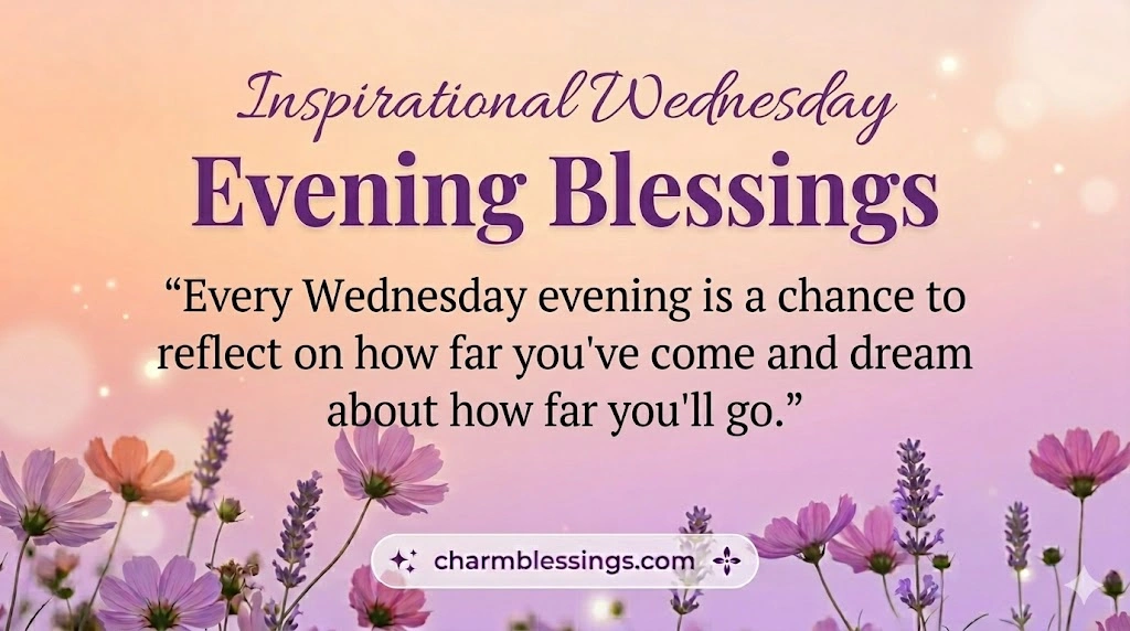 Inspirational Wednesday Evening Blessings Charmblessings
