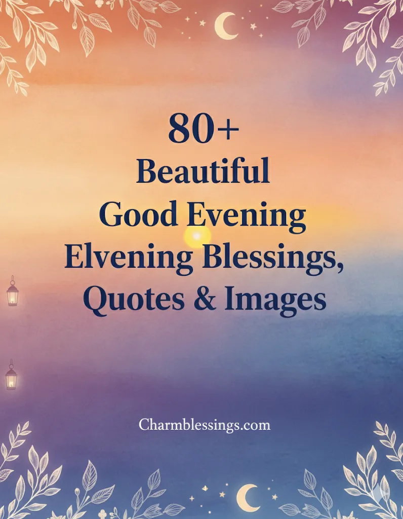 80+ Beautiful Good Evening Blessings, Quotes & Images
