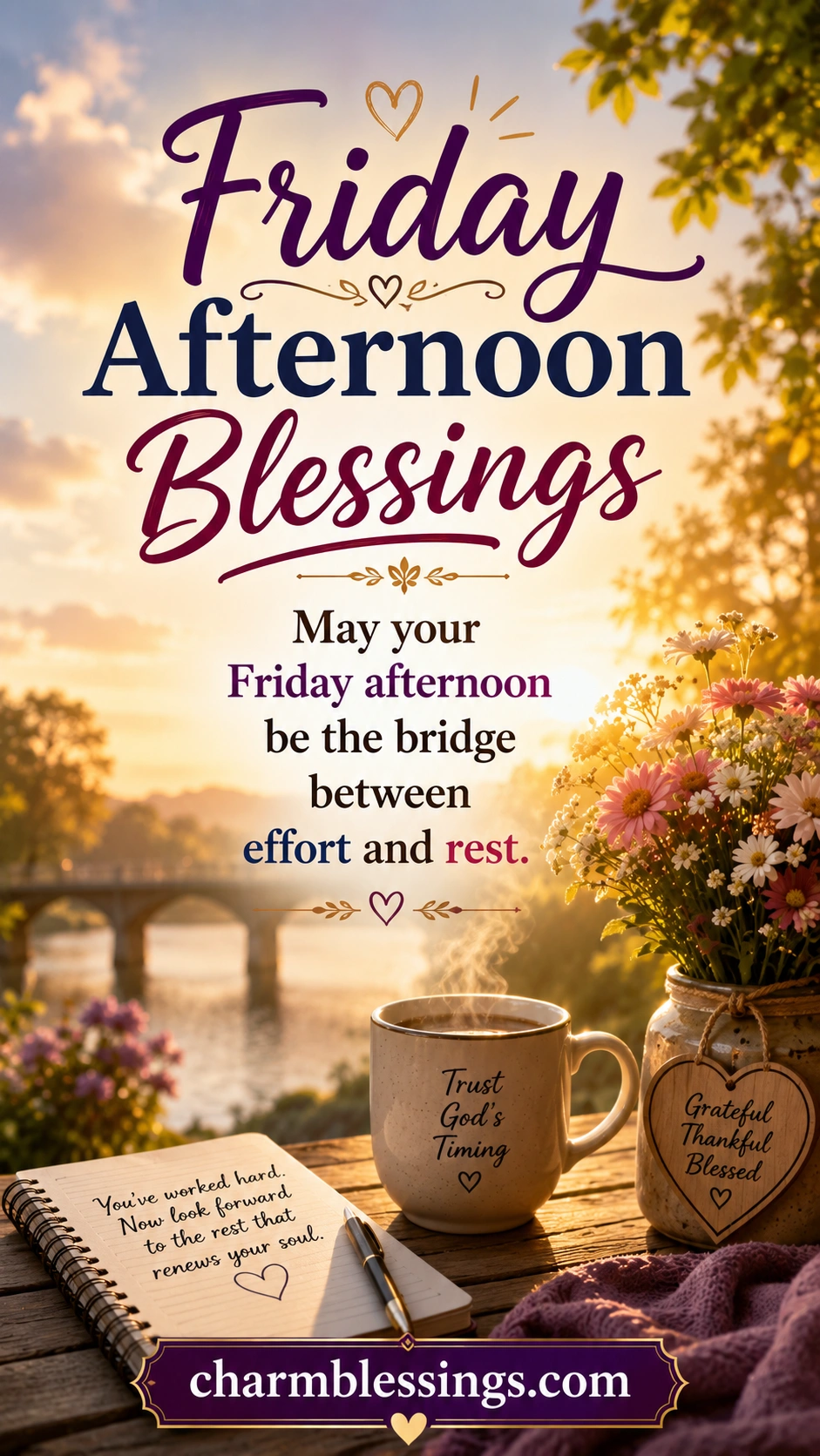 Friday Afternoon Blessings image by charmblessings.com