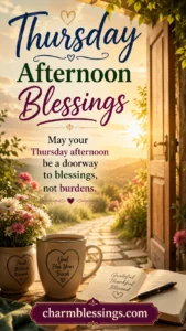 Thursday Afternoon Blessings Image by charmbelssings.com