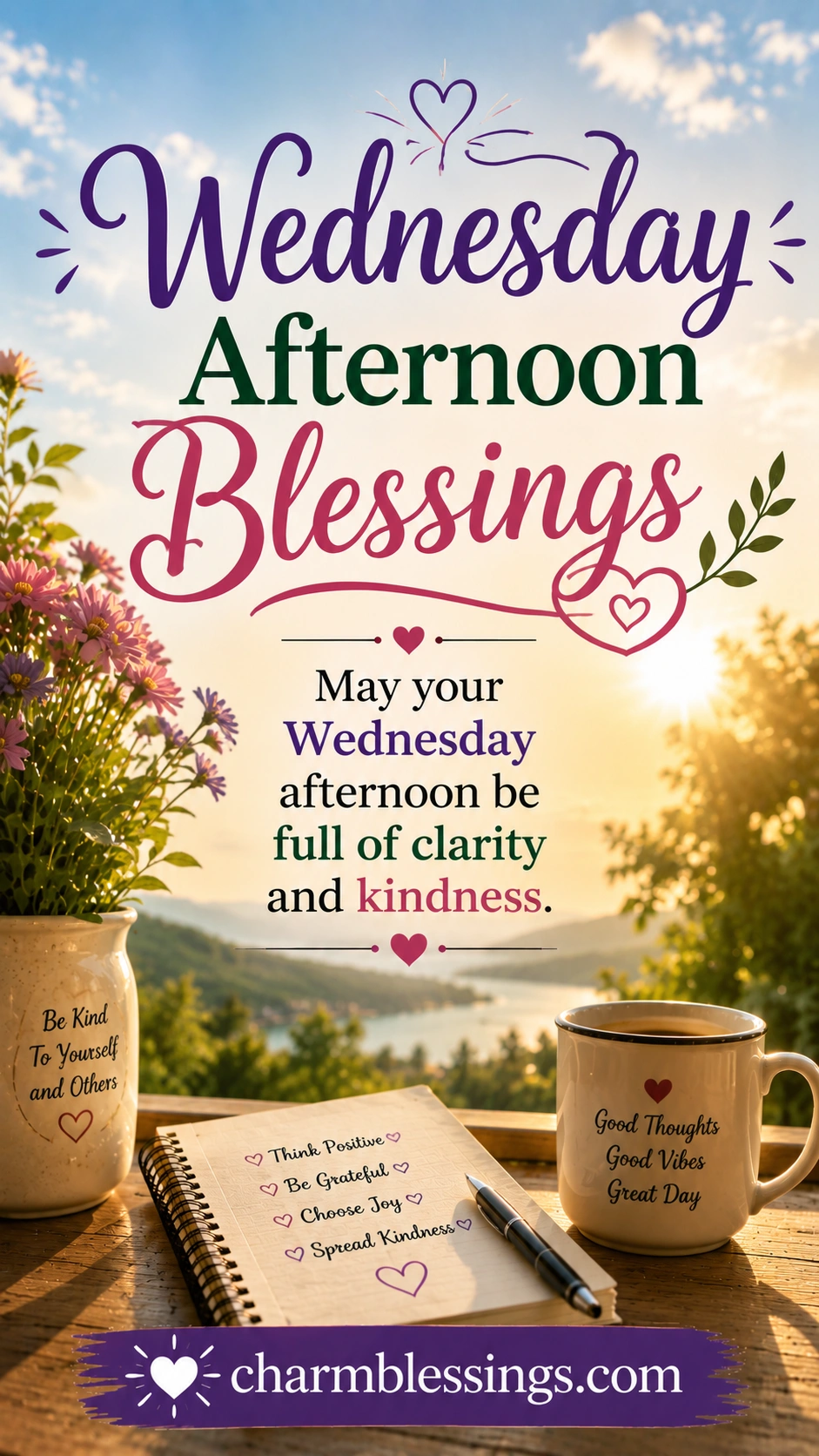 Wednesday Afternoon Blessings image charmblessings.com