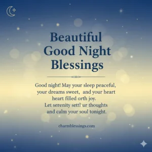 Beautiful Good Night Blessings images