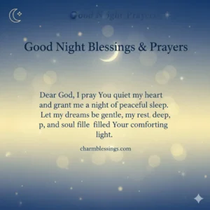 Good Night Blessings & Prayers images