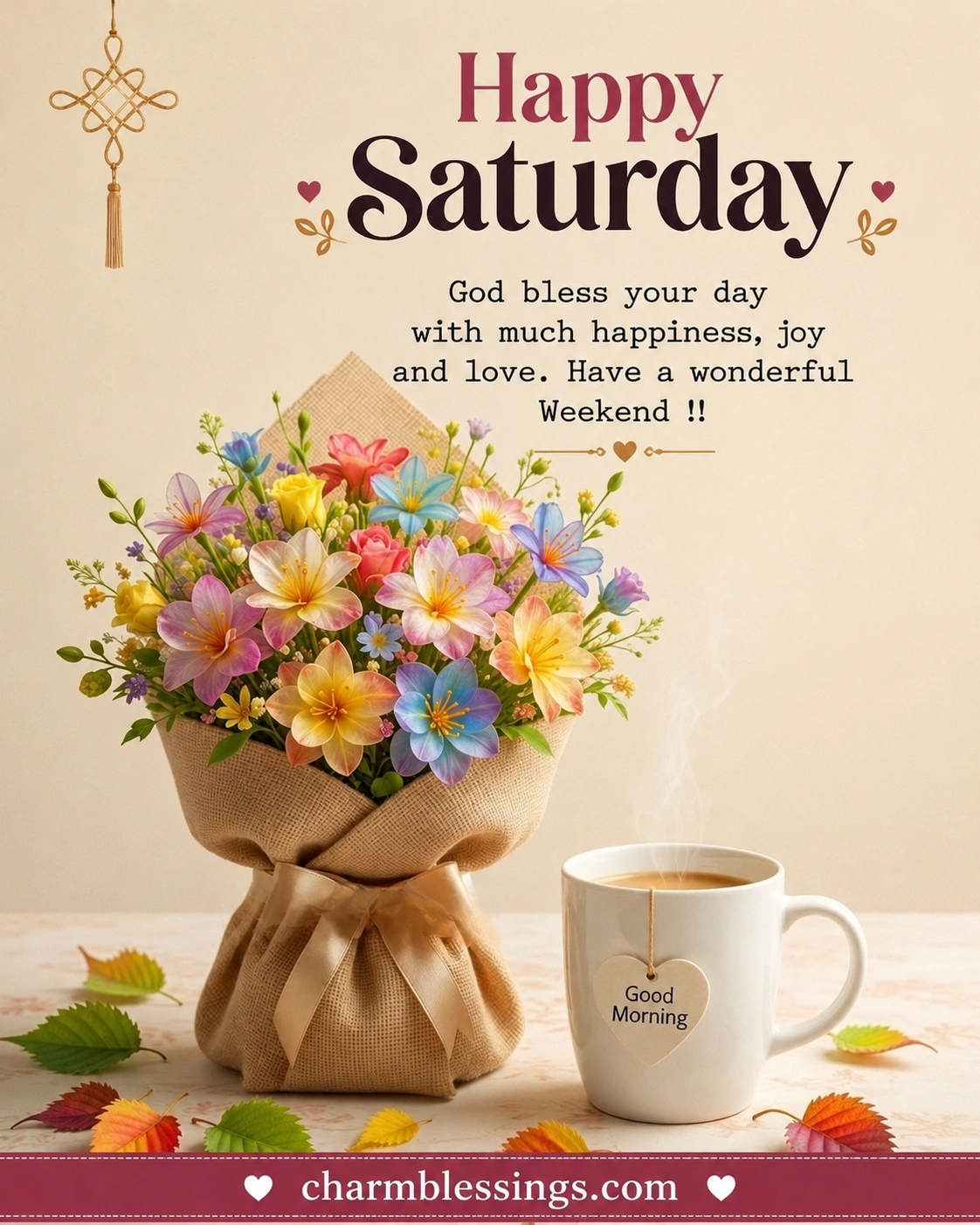 Happy Saturday Blessings image by charmblessings.com