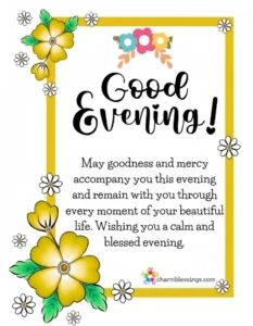 Peaceful Sunday Good Evening Blessings
