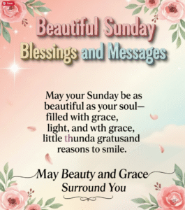 Beautiful sunday blessings image