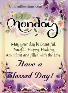 Short Monday Blessings Quotes
