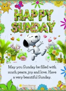 Snoopy Sunday Blessings image
