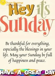 Thankful Sunday Blessings image