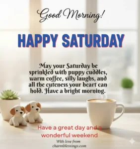 Cute Happy Saturday Morning Greetings