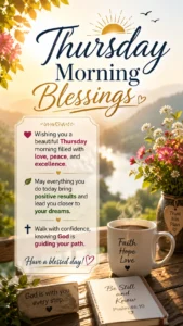 Thursday Morning Blessings wishes Image by Charmblessings
