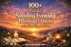 100+ Peaceful Sunday Evening Blessings & Quotes to End Your Day with Grace