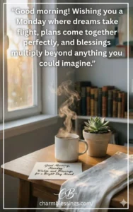 Good Morning Monday Wishes and Blessings charmblessings Images