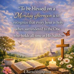 Monday afternoon charmblessings prayers quotes image