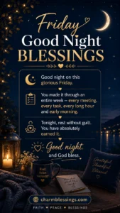 Friday Good Night Blessings image charmblessings
